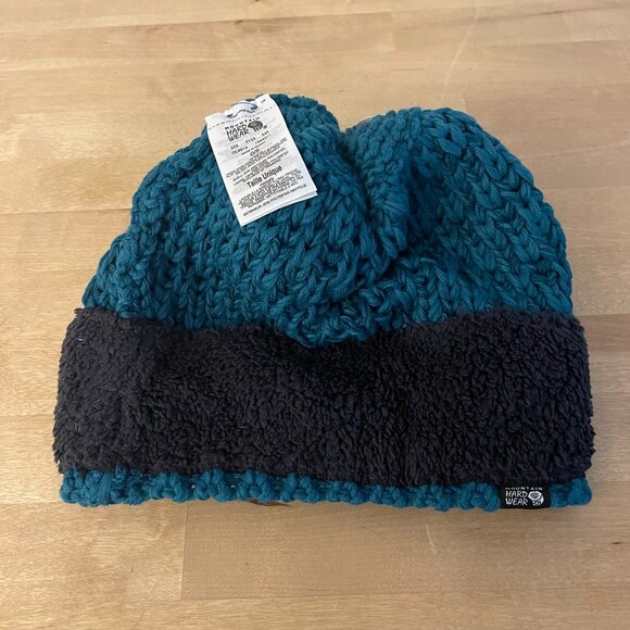 Mountain Hardwear Ws Snow Capped Beanie, Jack Pine color (teal green), one size - Picture 2 of 3